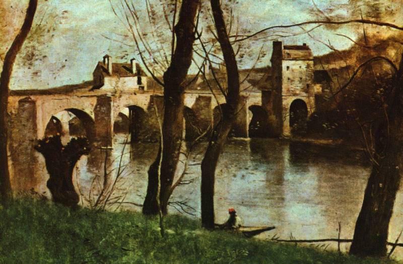 Jean-Baptiste Camille Corot Le Pont de Mantes oil painting image
